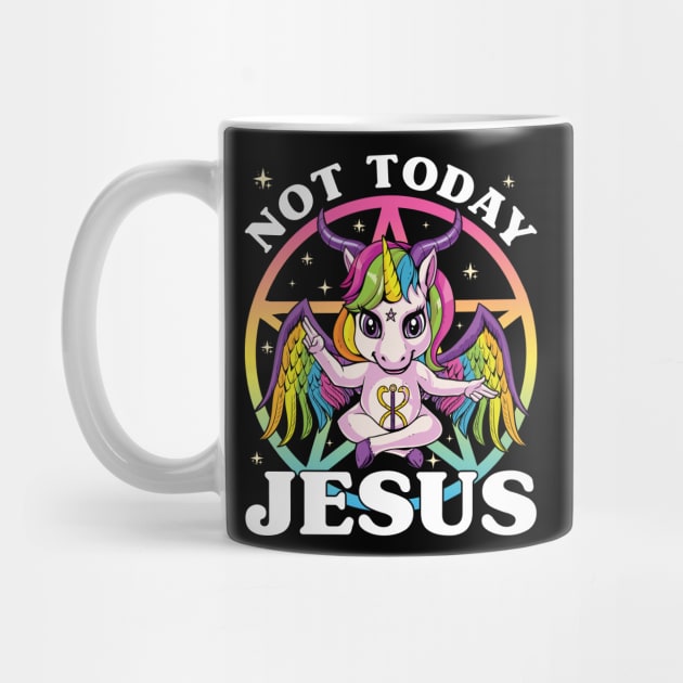 Not Today Jesus - Satanic Baphomet Goat by GoshWow®